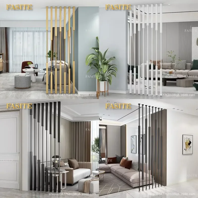 For Modern Living Room Office Porch Freestanding Screen Partition Wall No Punching Installation Light Luxury Open Shielding