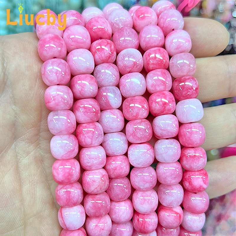

Deep red patterned old shaped Beads For Jewelry Making DIY creativity Decorative Handstring Bracelets Crafts 15" Wholesales 10MM