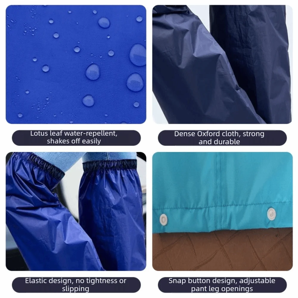 Obrázek 6: Vodotěsný déšť noha gaiters stain-proof větruodolná kalhotová noha zakrýt dust-proof elastická pás half-length nohama ochrana zemědělský