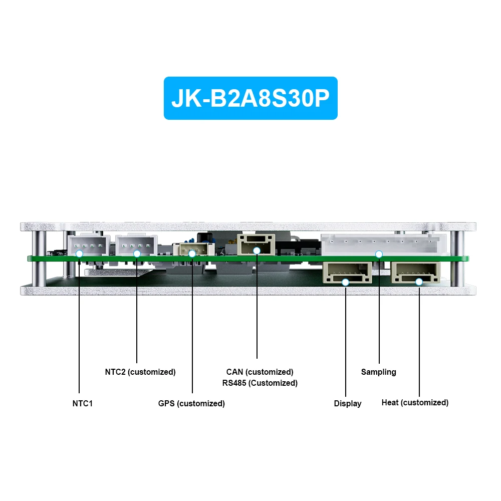 JIKONG 4S 5S 6S 7S 8S 17S 20S 24S 12V 24V 48V Aktives BMS 40A 60A 100A 200A 300A Lifepo4 Li-Ion Lto Batterie Smart BMS JKBMS B1A8S20P B2A8S20P B2A8S30P JIKONG JKBMS B2A20S20P B2A24S30P – Detail 6