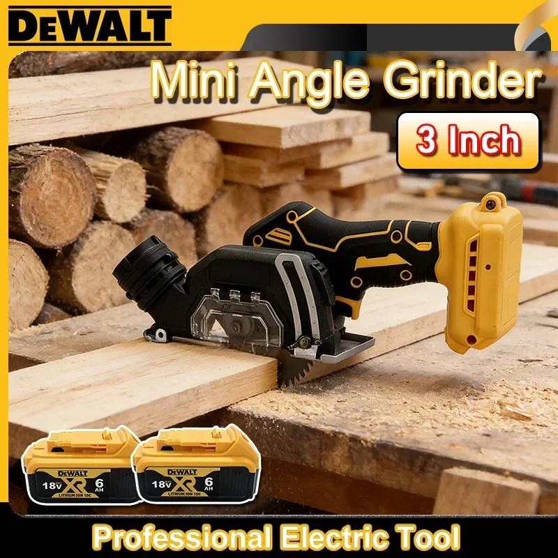 

DeWALT Cordless Angle Grinder 3 Inch Handle CUT OFF Electirc Cutting Mini Circular Saw Machine Power Tools for 18V Battery