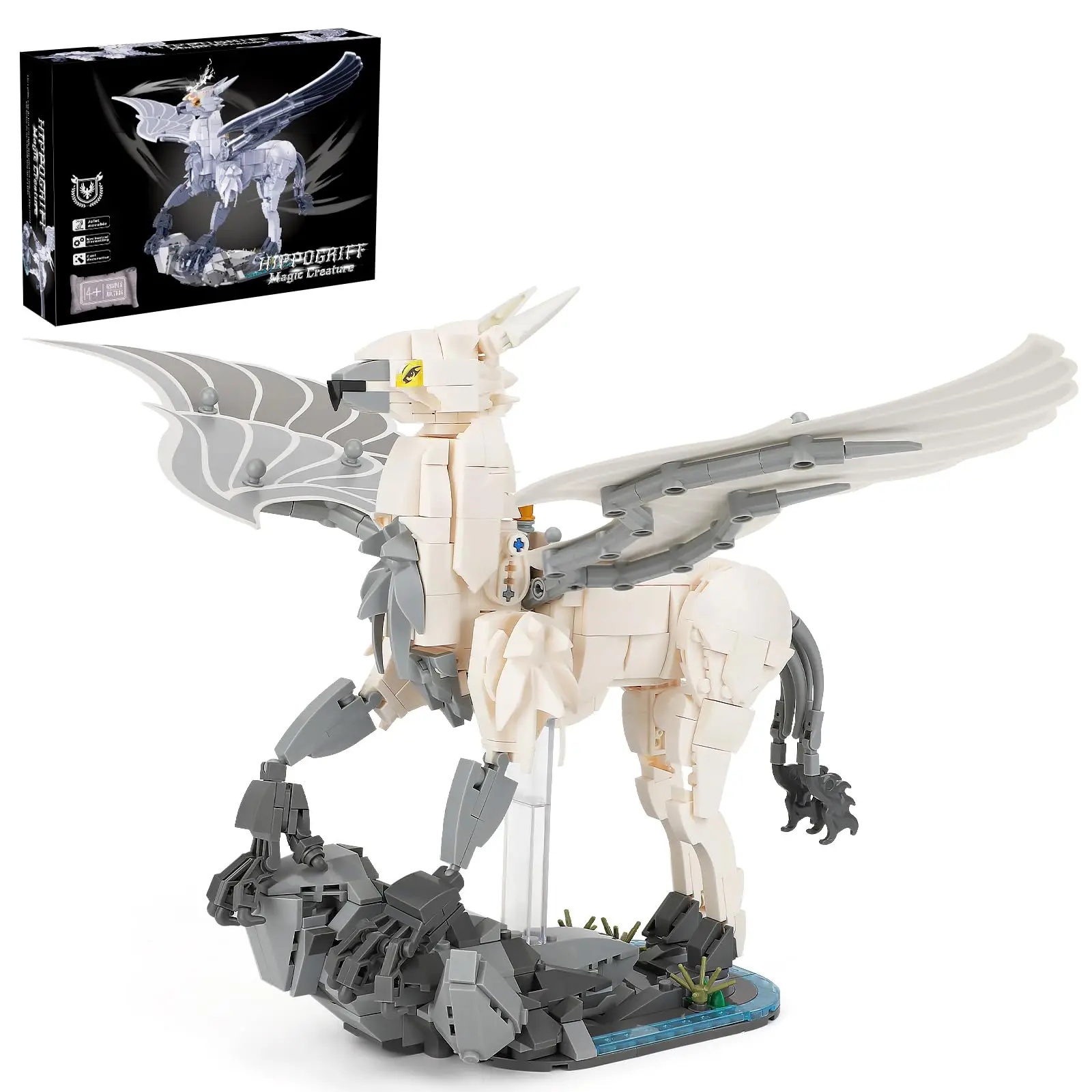 

Magic Horse Building Set with movable wings a fun building toy perfect for boys and girls aged 8–14 and up (698 pcs)