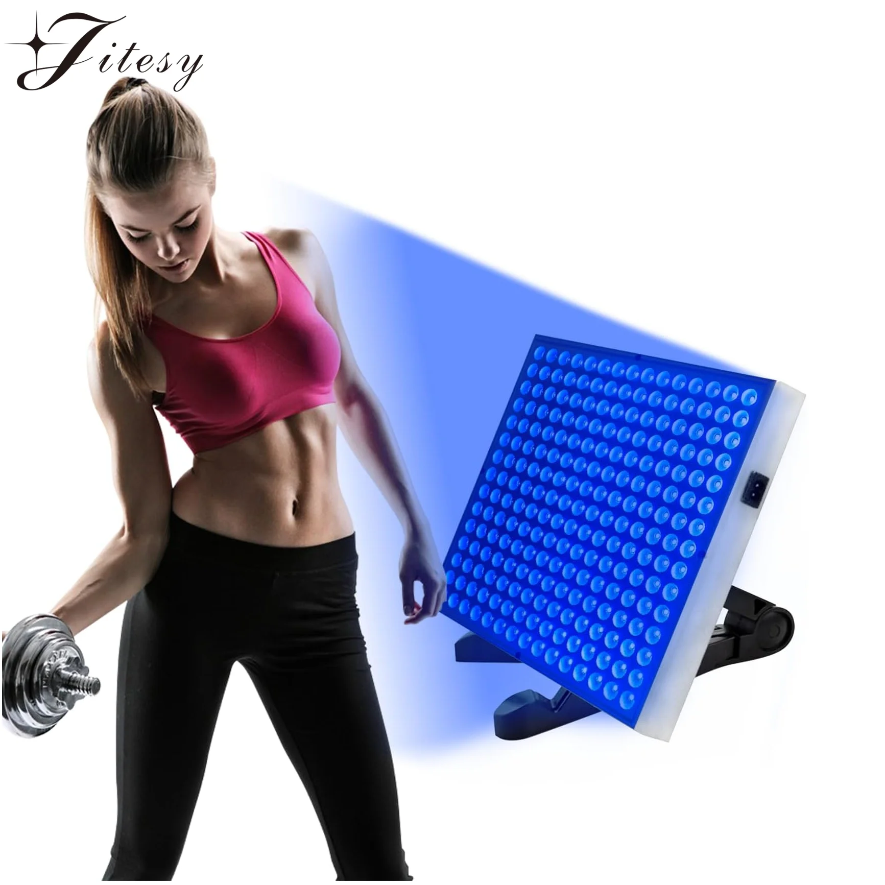 

45W Tanning Lamp Solarium with 225PCS Blue Light Adjustable Stand&Foldable Face Tanner Skin UV Tanning Light for Face&Body