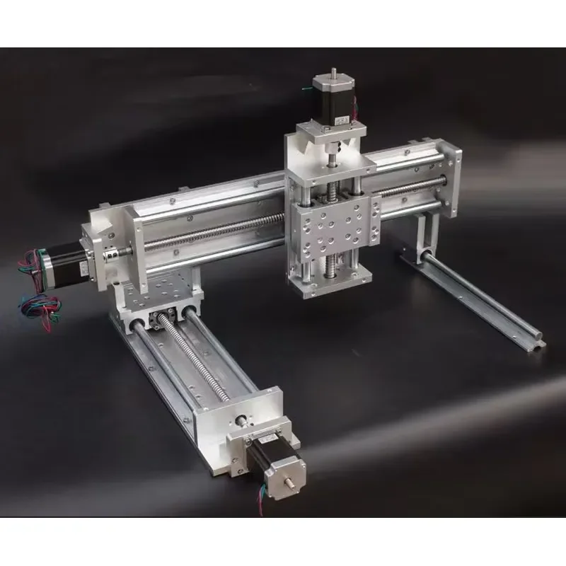 0.01mm High Precision XYZ Three Axis Gantry Ball Screw Electric Linear Stage Module CNC Cross Slide Steel Structure for