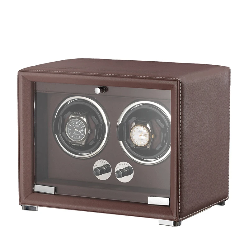 FLZX Leder Uhr Wickler Box Mechanische Uhr Automatische Wicklung Gerät Haushalt Multi Slot Shaker männer Uhren Lagerung Display Box 6