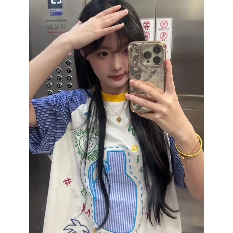 Subculture Vintage Sexy Skull T-shirts Women Punk Slim Harajuku Y2k Crop Tops Retro 2000s Tees Chic Streetwear Gothic T Shirt