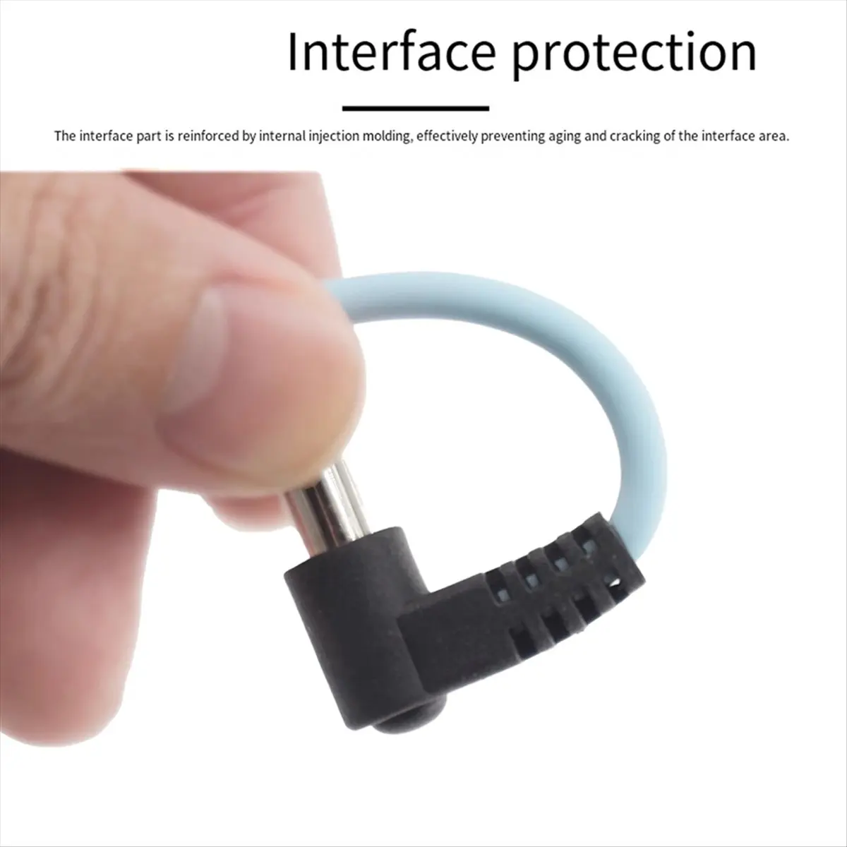 

Силиконовый кабель питания «папа» — DC5521 для подключения аккумулятора очков FPV, синий