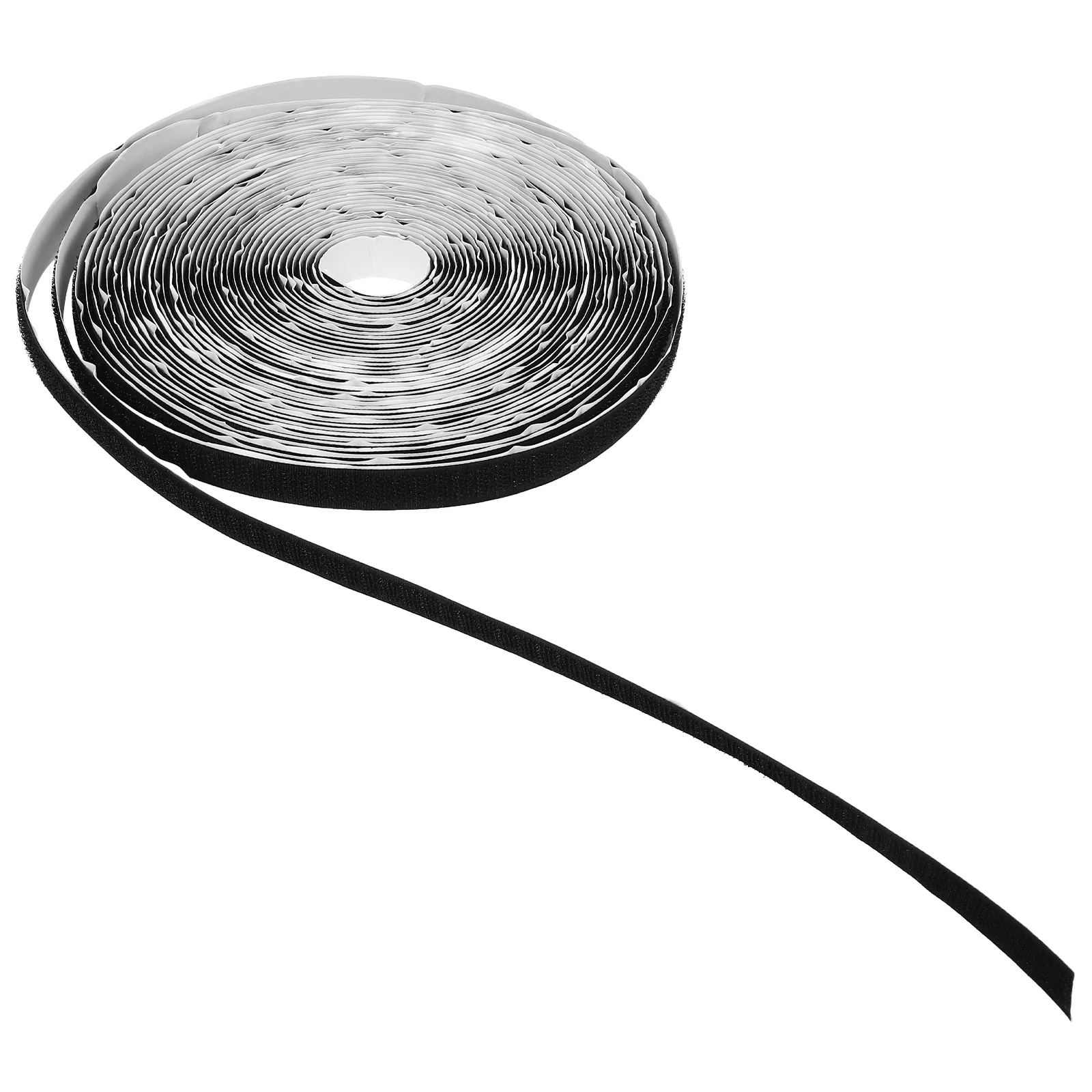 

27ft Self Adhesive Tape Double Sided 063inch Wide Black Hook Loop Strips for Fabric Curtains Strong Adhesive Various Surfaces