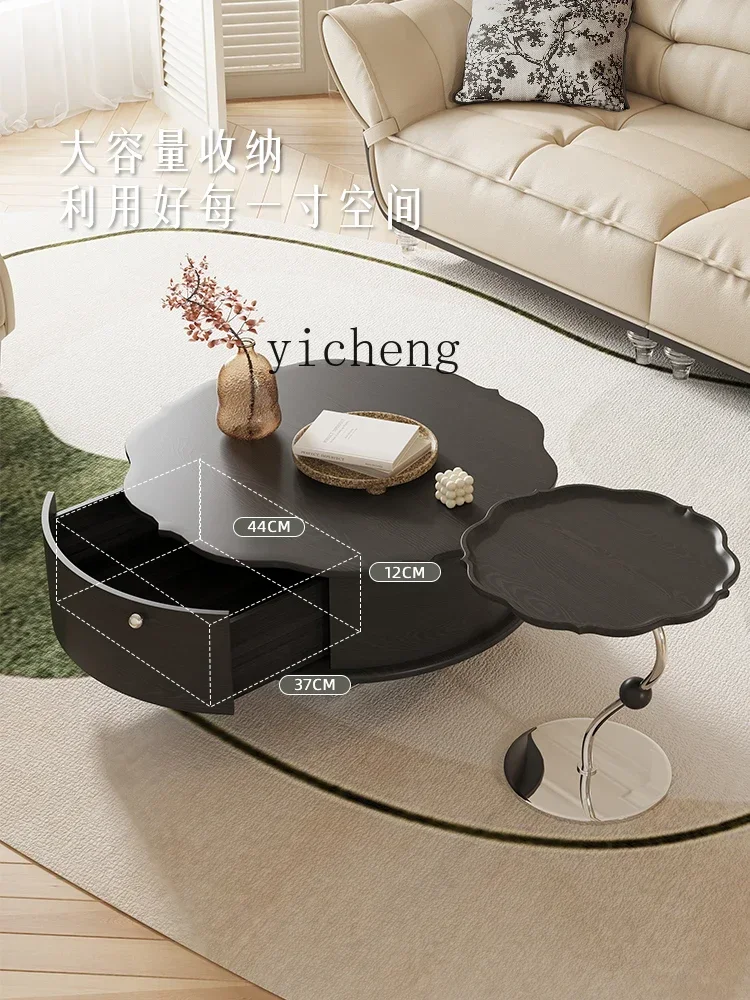 TQH6.4  coffee table combination French retro style coffee table small apartment living room home