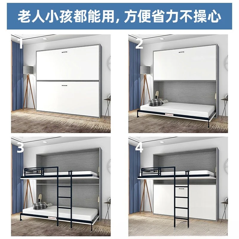 Multifunctional Child and Mother Double-layer Invisible Bed Bed Frame Upper and Lower Bunk Folding Hardware Accessories