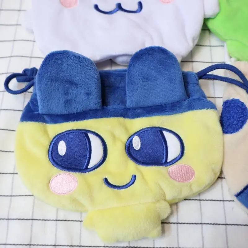 New Tamagotchi Mametchi Mimitchi Creative Personality Drawstring Pocket High Color Value Cartoon Cute Out Change Storage Bag - view 3