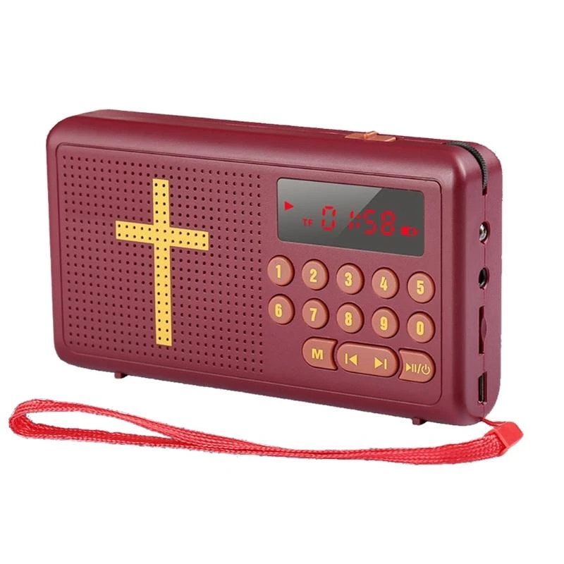 Rey parlante de la Biblia recargable para reproductor de audios bíblicos versión James Cable de carga USB de prueba antiguo y nuevo 20 Hz 20 KHZ