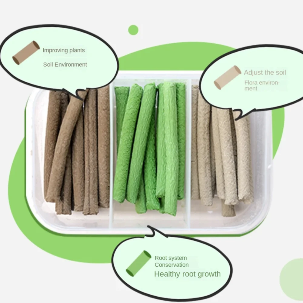 

5Box 150 Roots Living Soil Plant Rooting Fertilizer Flower Slow Release Nutritional Stick Growthing Cultivation