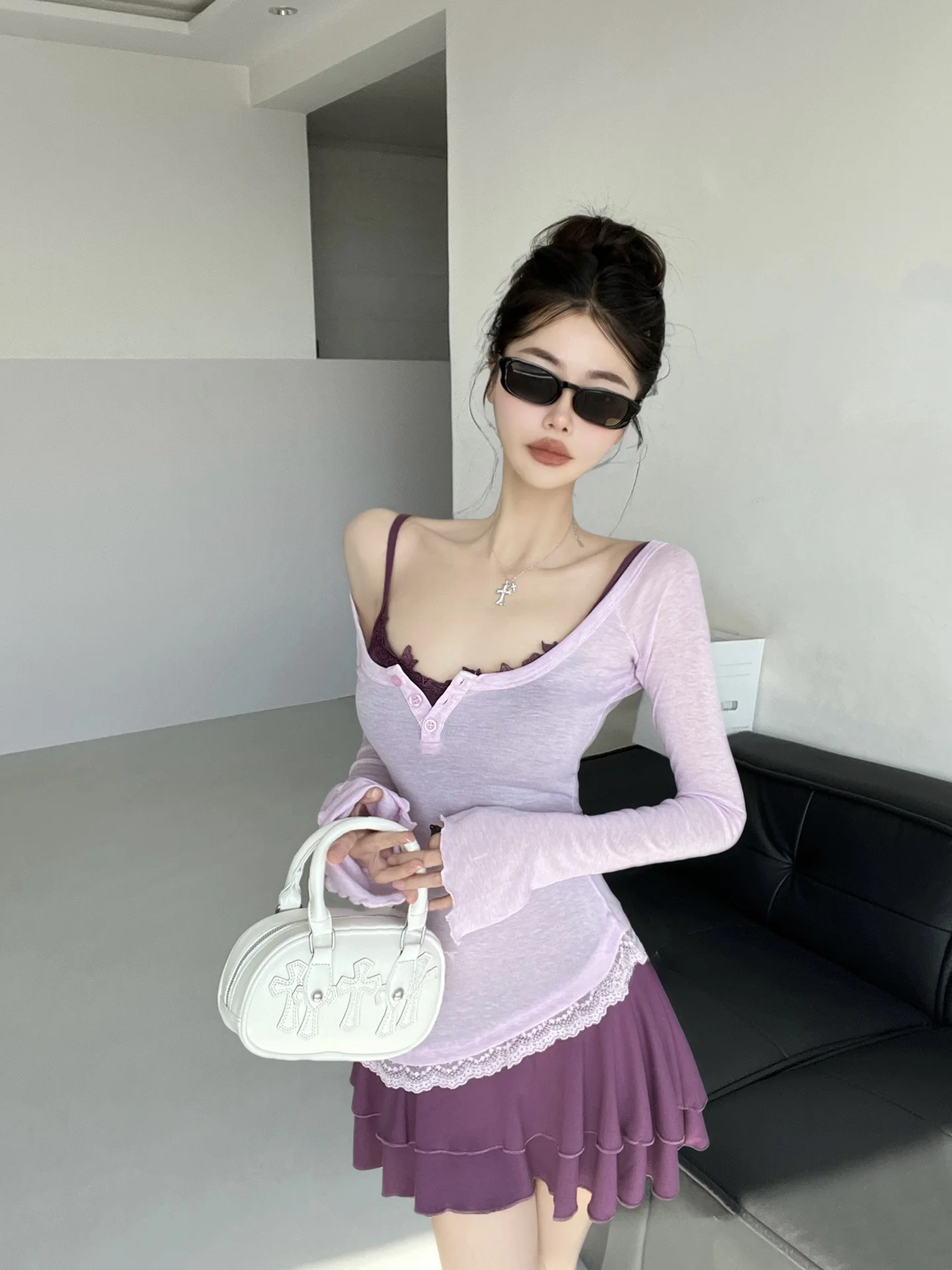 Monet jardim puro desejo renda guarnição dr primavera verão cintura cinching ballet sle ort saia alta elástica a linha dr