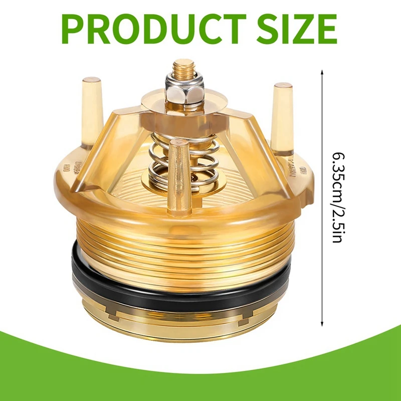 طقم إصلاح بونيه وبوبوبيت ، كما هو موضح من النحاس الأصفر ، متوافق مع-1 بوصة و 1 بوصة ، مانع التدفق العكسي والقاطع الفراغي ، عبوة 2