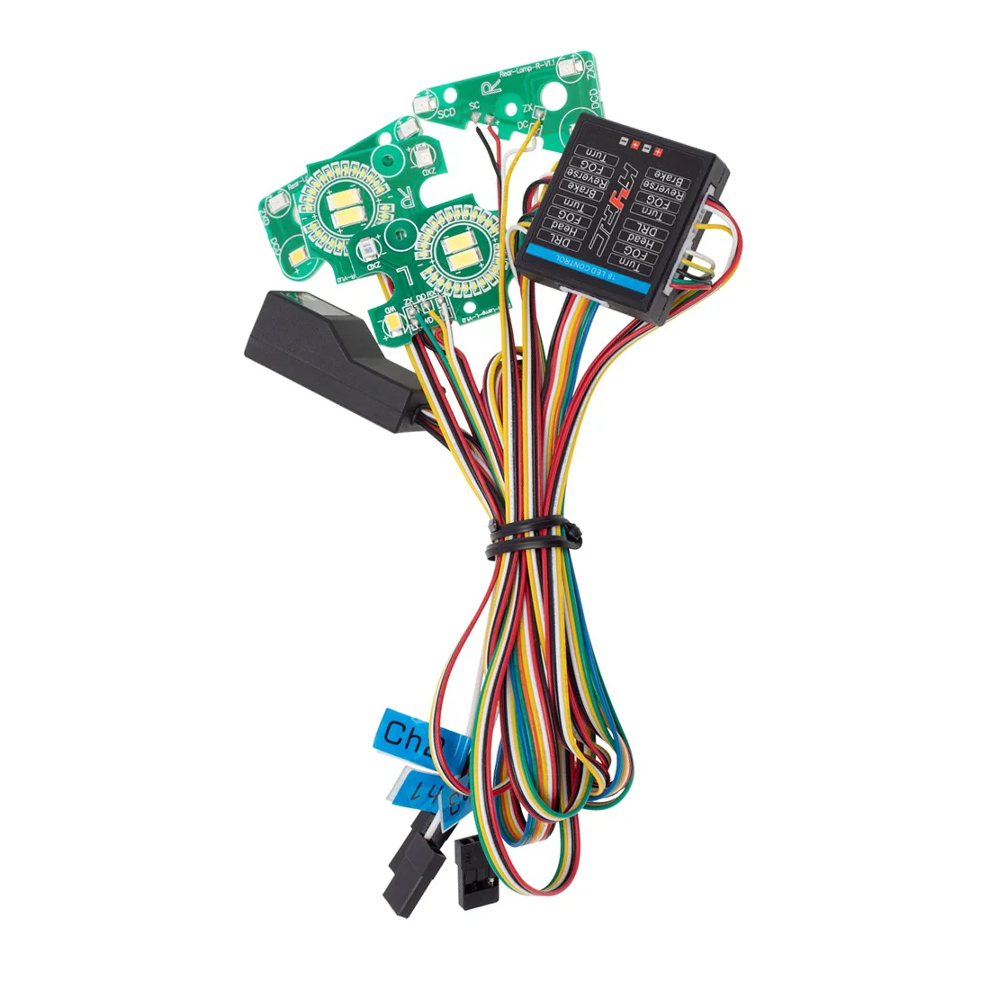 Sistema de luz led grupo de lâmpadas dianteiras e traseiras para traxxas trx4 defender TRX-4 1/10 rc crawler carro sinais de volta luzes de freio