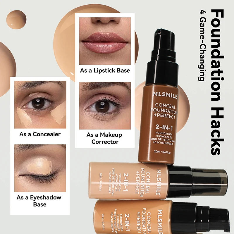 Gezicht Foundation Crème Oil-Control Matte BBCream Waterproof Lasting Concealer Vloeistof Volledige dekking Matte Basis Make-up Gezichtsverzorging