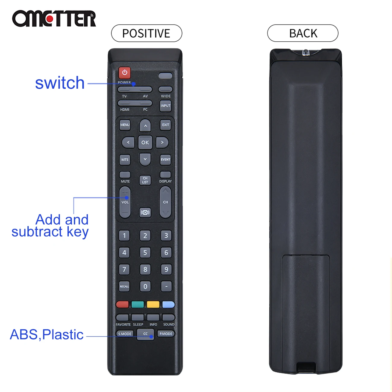 RC-48KEY para ACER LCD TV Controle Remoto 098TR7BDYNTARD AT2055 AT2355 AT1930 AT1931 AT1925 AT3247