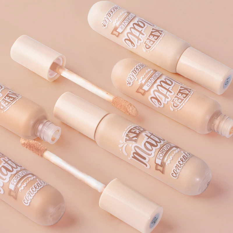 Vloeibare Concealer Stick Foundation Crème 6 Kleuren Hydraterende Volledige Dekking Acne Donkere Cirkel Natuurlijke Matte Concealer Crème Make-Up