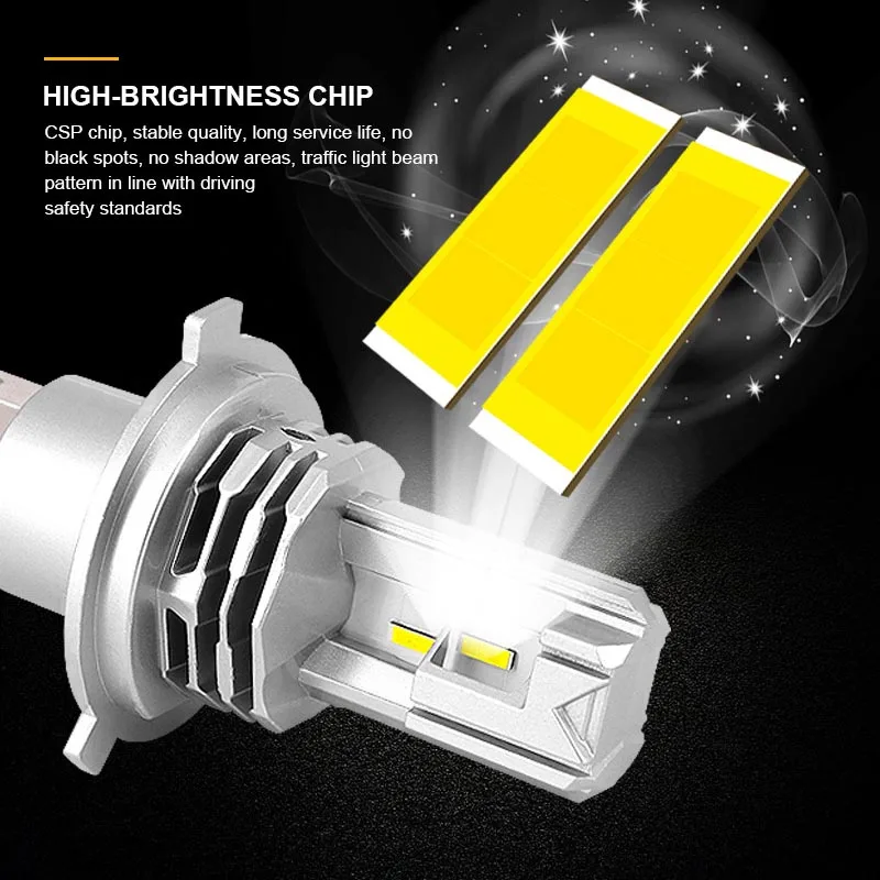 QIDEWIN 2Pcs H11 LED Fog Light Bulbs H8 H9 9006 HB4 9005 HB3 LED 12V DRL Car Daytime Running Auto Lamp 6500K White no fans