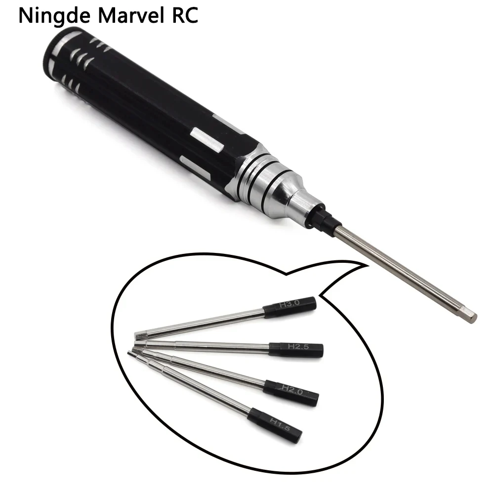 4 in 1 Portable Non-Slip Hex Screwdriver Quick Change Loose Allen Wrench High Speed Steel Screw Wrench Tool