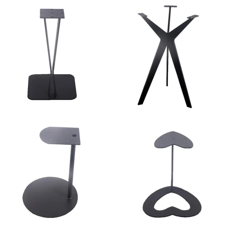 

Triangle simple side legs, metal coffee table feet, square corner table brackets, support heart-shaped frame