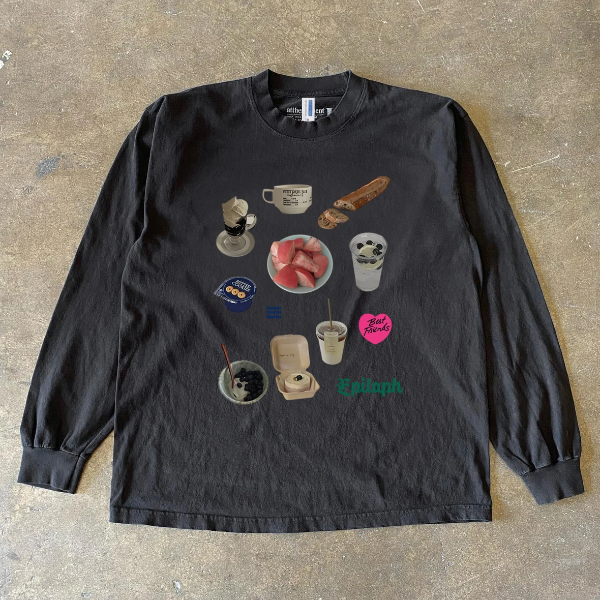 Heavyweight 300g Pure Cotton Long Sleeve T-Shirt Loose Fit Unisex Early Autumn New Style Versatile Couple Top Story by Xiao Chen