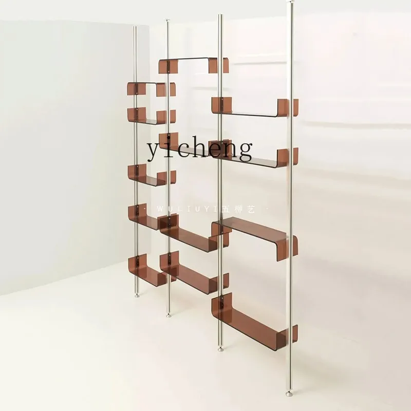 

XL Light Luxury Acrylic Board Bag Clothing Storage Rack Aluminum Profile Organizer Multi-layer Bookshelf