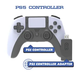 For PS5 Controller Precise Control Wifi Game Handle For PlayStation 5 PC Gamepad Seamless Connection Vibration With 2.4G Adapter