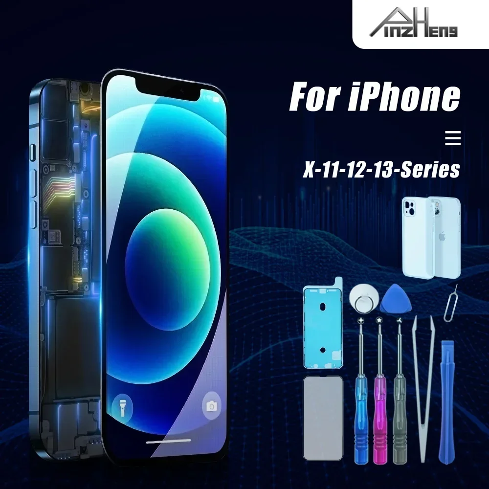 PINZHENG pantalla de alta calidad INCELL OLED OEM AMOLED para iPhone XS MAX X XR 11 12 13 MINI PROMAX reemplazo de pantalla LCD