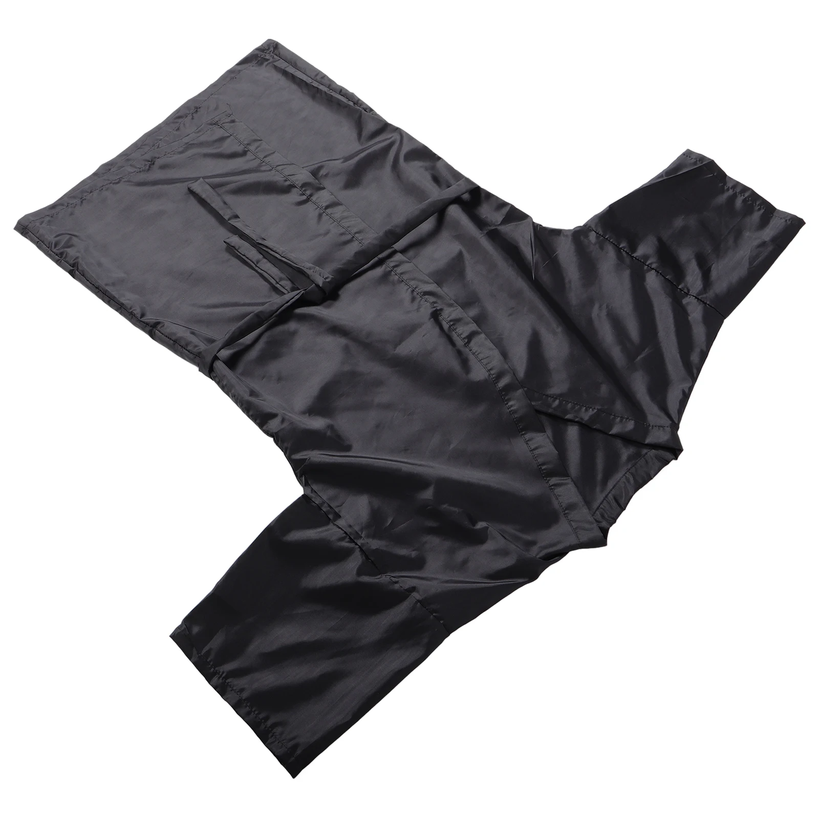 

Black Salon Robes Adjustable Hairdressing Cape Gown Tie Black Client Robes Dye Proof Long Sleeve Women Salons Home Use