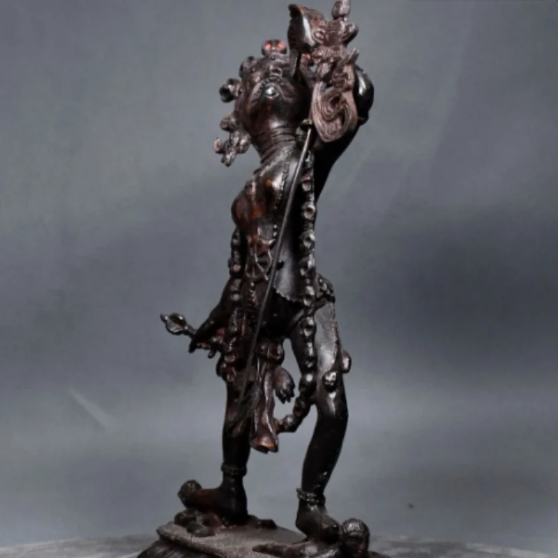 Vintage Bronze Vajravarahi Dharmapala Statue - Tibetan Buddhist Protector Deity, Home Feng Shui Decor & Guardian Figurine