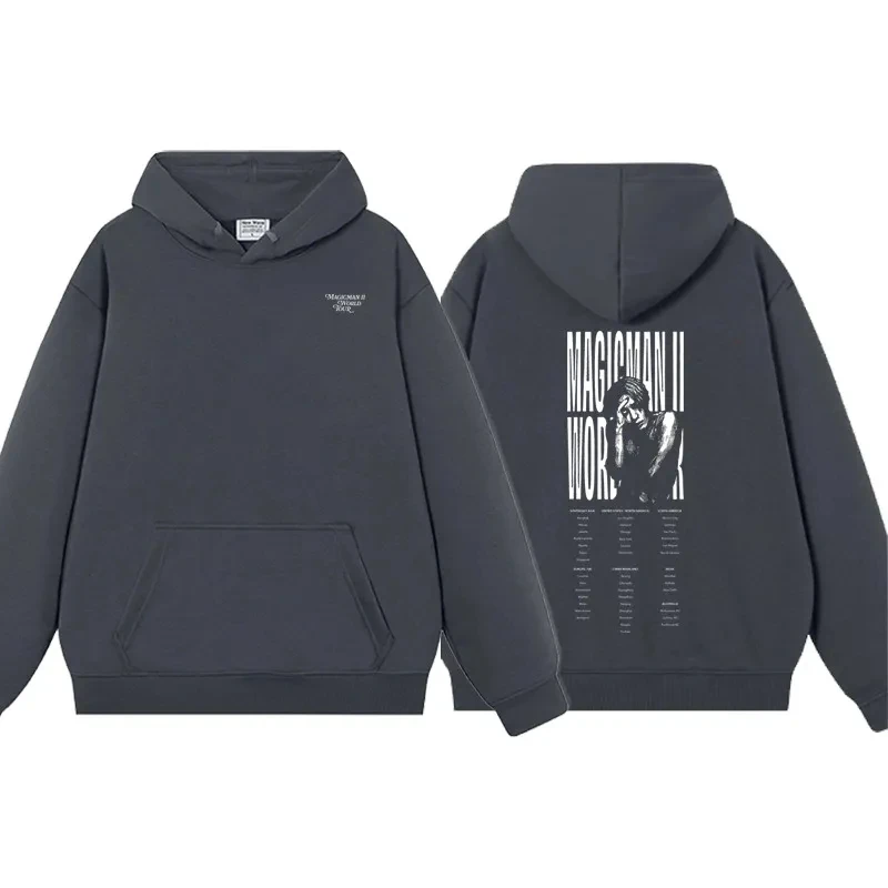 

Kpop Y2K Printe Letter MAGICMAN 2, толстовки с принтом BLACK LETTER, женская одежда, уличная одежда Y2k, свободные толстовки