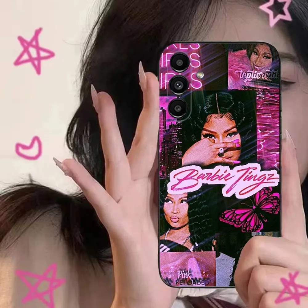 Hot Singer N-Nicki M-Minaj Phone Case For Samsung S24,S21,S22,S23,S30,Ultra,S20,Plus,Fe,Lite,Note,10,9,5G Black Soft Cover