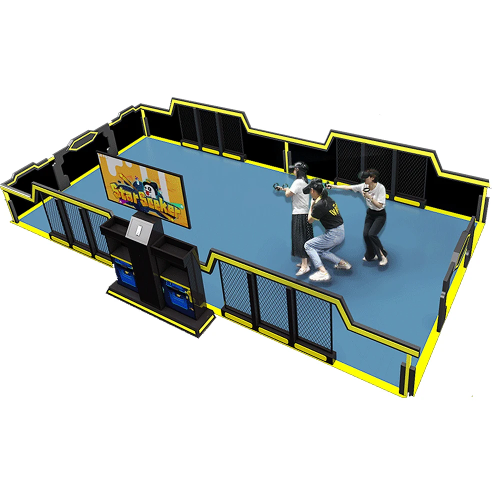 VR Multiplayer Theme Park 9D VR Shooting Game Simulator