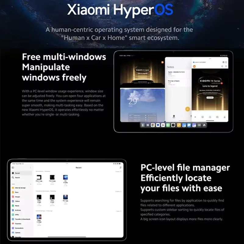 Picture 4: Global Version Xiaomi Pad 6S Pro Snapdragon® 8 Gen 2 HyperOS 12.4