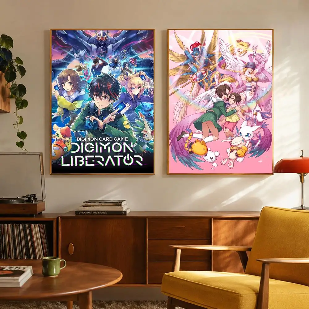 Nostalgic Anime D-Digimon Poster Stylish Home Interior Art & Beautiful Room Decoration