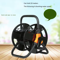 Hose Reels Storage Rack Can Hold 20m Hoses Portable Water Pipe Storage Reel Watering Hose Winding Reel for Outdoor Garden Lawn
