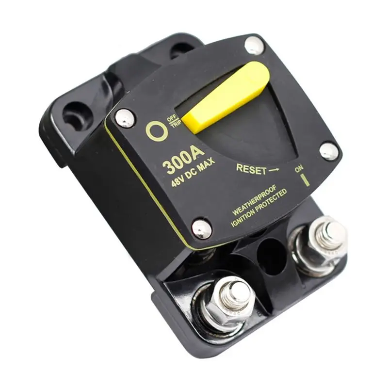 

N26R-Circuit Breaker Fuse Reset 12-48V Dc Car Audio Amplifier Circuit Breaker Waterproof Replacement Parts Accessories , 300A