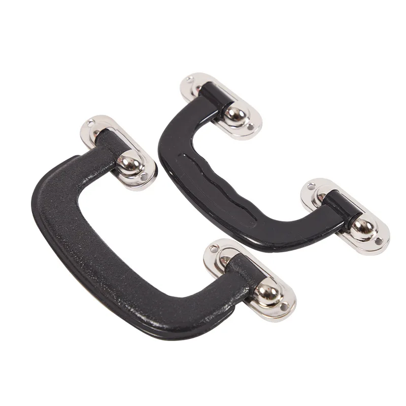 Manija de plástico para equipaje de PVC negro, mango para maleta, embalaje de regalo, mango de cartón, accesorios de Hardware para equipaje, 1 Uds.