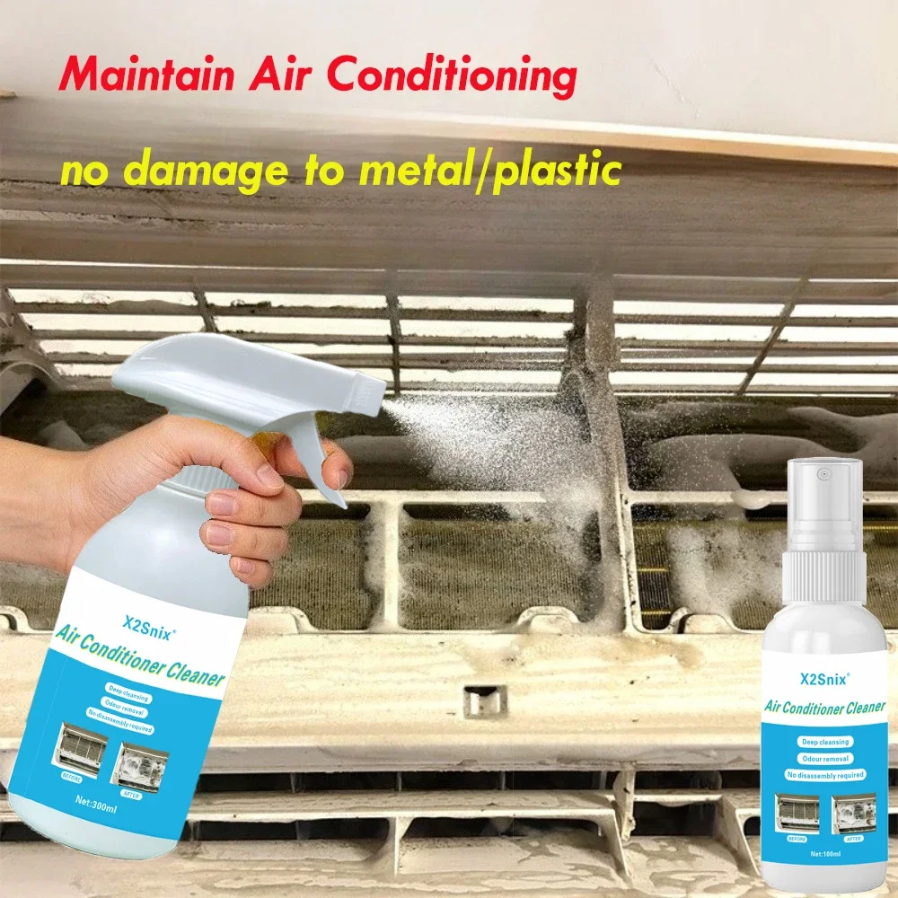 Air Conditioner Cleaner Spray Deeply Cleans Internal Dust, Removes Odors Washing Cleaner for Auto/Home, No Disassembly Washing