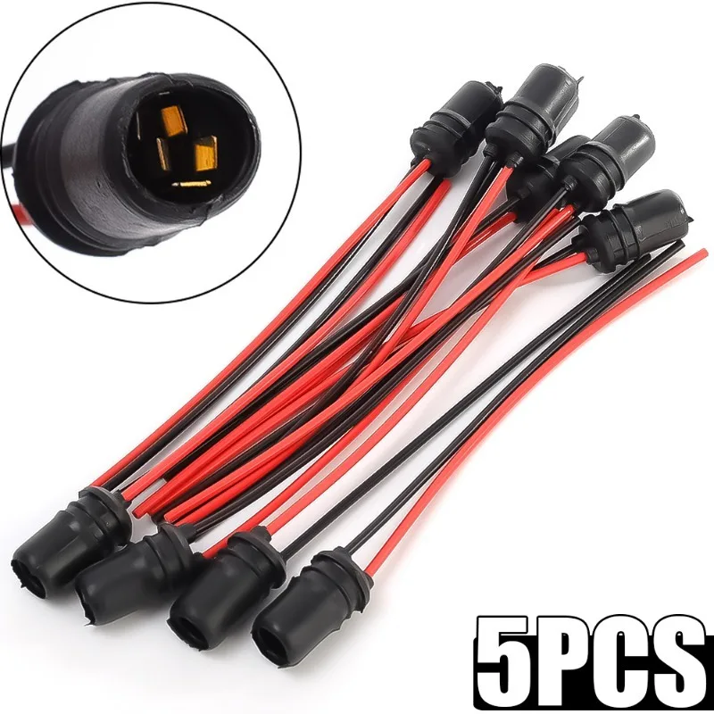 10-1pcsT10 W5W 147Bulb Socket Holder  Turn Signal Lamp Plastic Harness Holders for Car Truck Motorbike Electric Rubber Connector