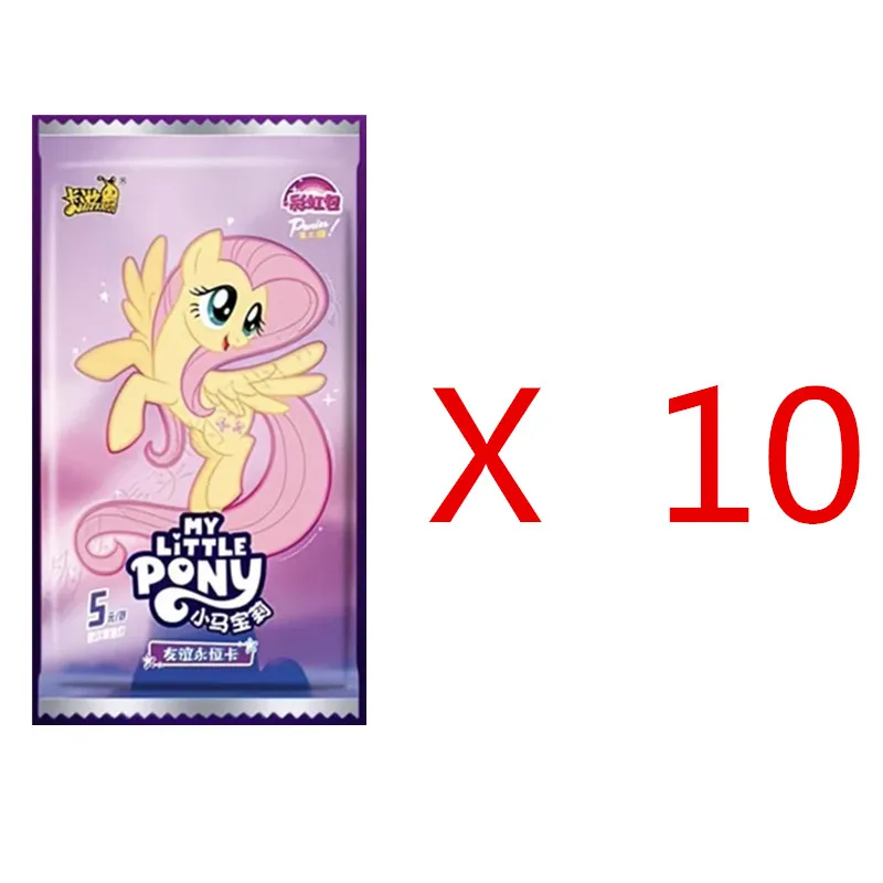 KAYOU Original My Little Pony Karten Regenbogen-Set 40. Jubiläum Limitierte Freundschafts-Ewigkeitskarten Seltene SC SGR Karten Spielzeug