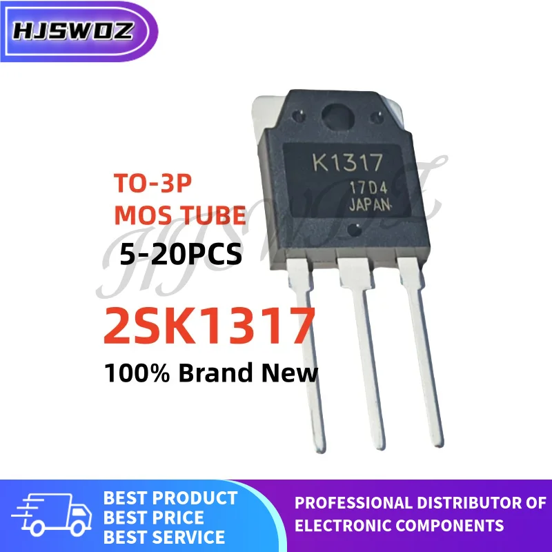 5-10-20PCS 100% New K1317 2SK1317 N-channel MOSFET Field effect transistor TO-3P