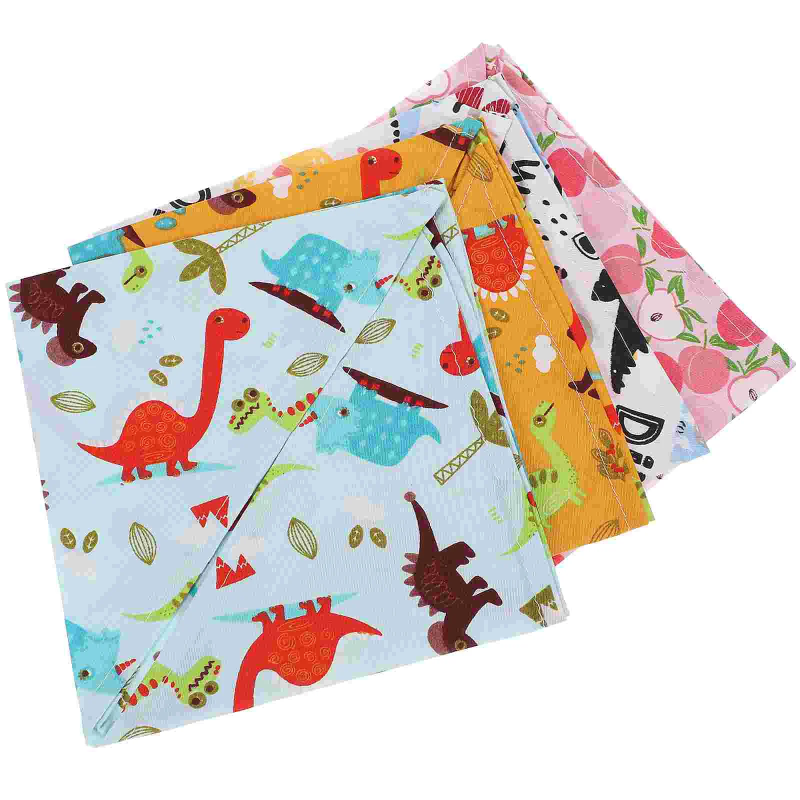 

4 Pcs Pet Supplies Collar Triangle Towel Dinosaurs Themed Scarf Dog Bandanas 63X42X42CM Cloth Design