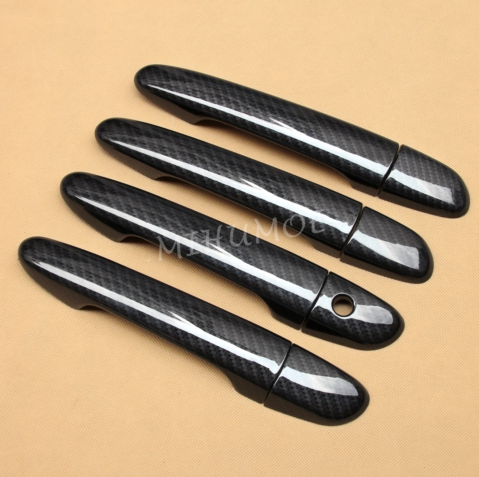 غطاء مقبض الباب الزخارف اكسسوارات لمازدا 2 3 6 CX-3 CX-5 CX-9 CX3 CX5 CX9 2018-2024 ألياف الكربون #1