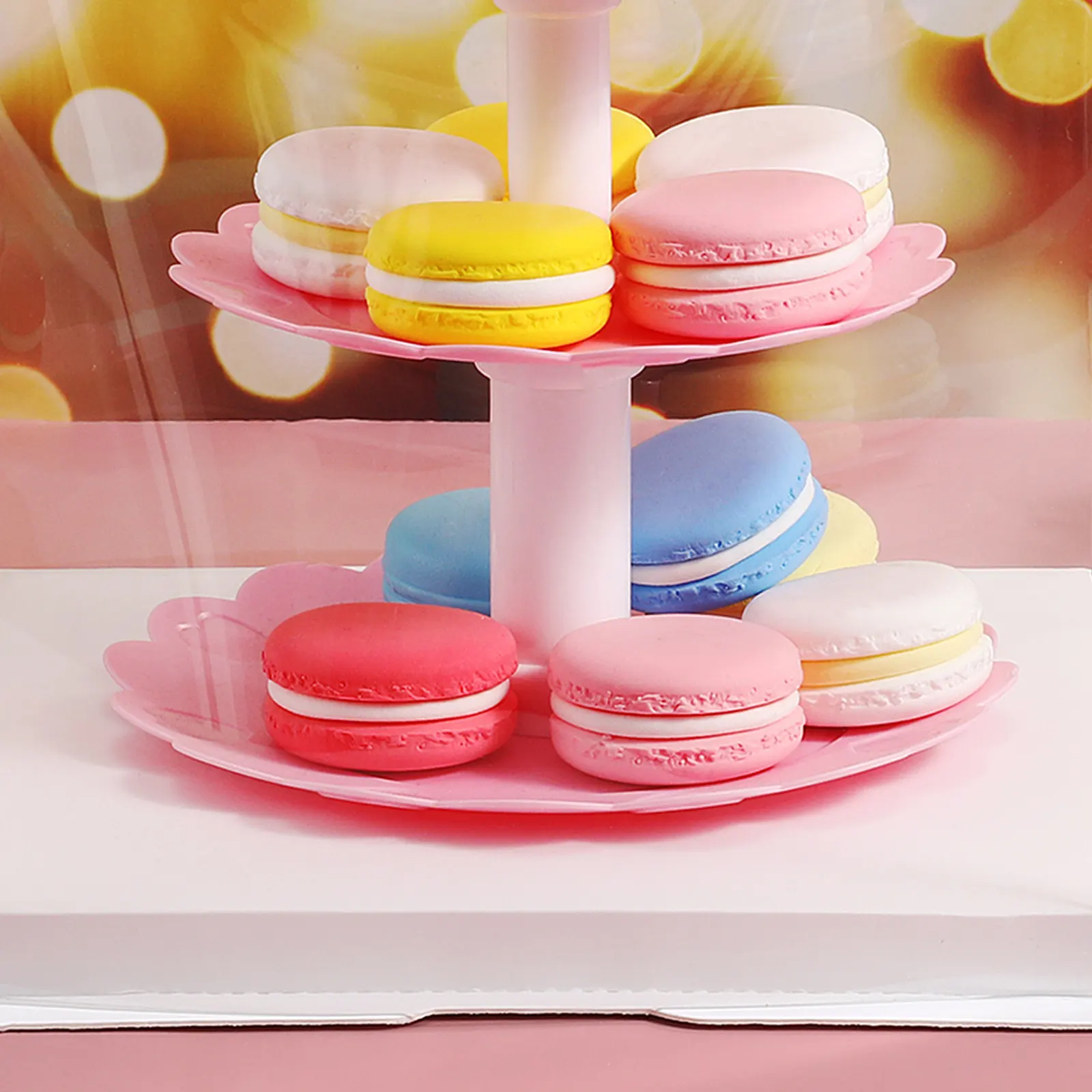 2Pcs Cake Boxes Transparent Durable Birthday Cake Wrapping Packaging Boxes Clear Food Grade Safe for Bakery Home