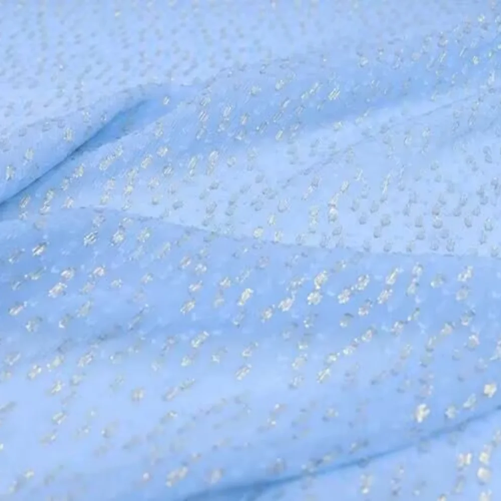 

Original Comfortable in-stock Breathable Charming Good Material Metallic Silk Crinkle Chiffon for Women Shirt Dress