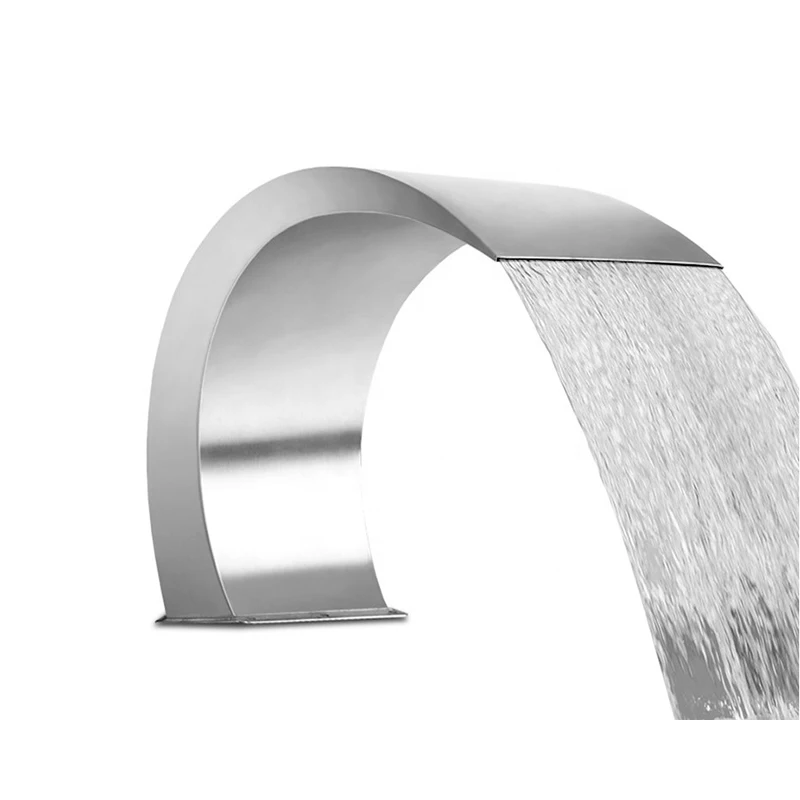 

Spa Pool Stainless Steel Fountain Waterfall Durable Pool Water Curtain Cascade Waterfall