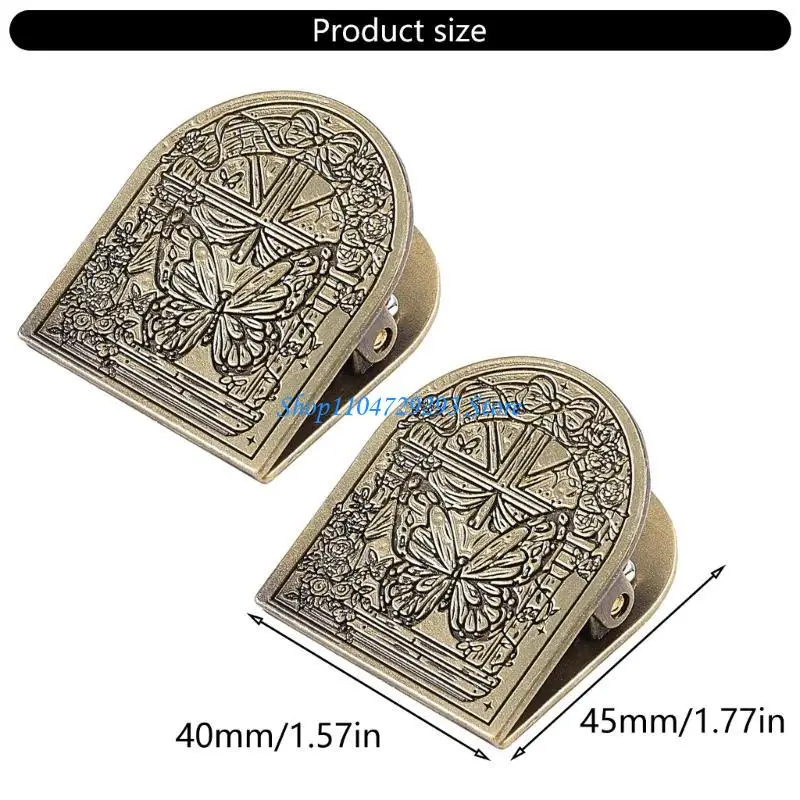Picture 7: Y2GD 2Pcs Antique Document Clip Multipurpose Bookmarks Page Clips Decorative Scrapbooking Clip For Notebook Journal Planner